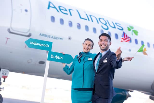 Aer Lingus is offering direct flights to Indianapolis with connections through Leeds.