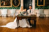 Charlotte and Matthew were the first couple to say "I do" in the gallery in over a century.