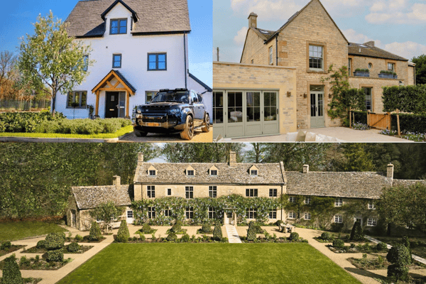The three houses are worth a combined £8.5 million