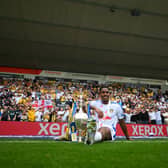 'VITAL': Leeds United left back Junior Firpo, who is, though, out of contract this summer.
