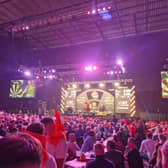 The atmosphere was electric as over 13,000 enjoyed Premier League Darts at the First Direct Arena in Leeds.