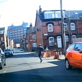 CCTV shows the suspect running down Bayswater Mount in the direction of Roundhay Road, Leeds.