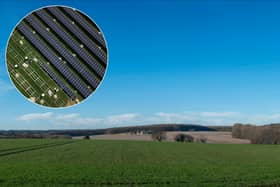 A renewable energy firm has unveiled plans for a large-scale solar park on the edge of Leeds.