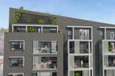 A CGI image of the development.