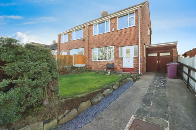 This three-bedroom house in Chesterfield, North East Derbyshire, is listed for sale with Purplebricks for offers over £250,000