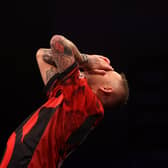 Nathan Aspinall during the 2025 Premier League Darts