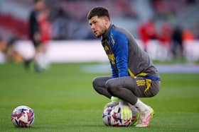 MESSAGE: To Illan Meslier, above, from Leeds United striker Patrick Bamford.