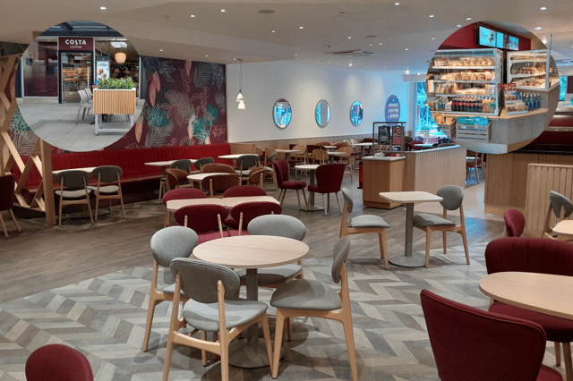Costa Coffee store has reopened today at Junction 32 following a week-long refurbishment.