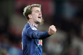 TAKEN ABACK: Striker Patrick Bamford by Leeds United's parade.