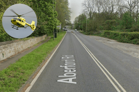 Emergency services were called to reports of a three-vehicle collision on Aberford Road, Aberford.