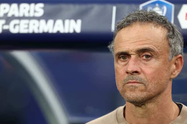 Paris Saint-Germain's coach Luis Enrique
