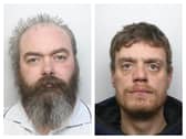 (left) Mike Mileham and Mark Jackson are both wanted by West Yorkshire Police