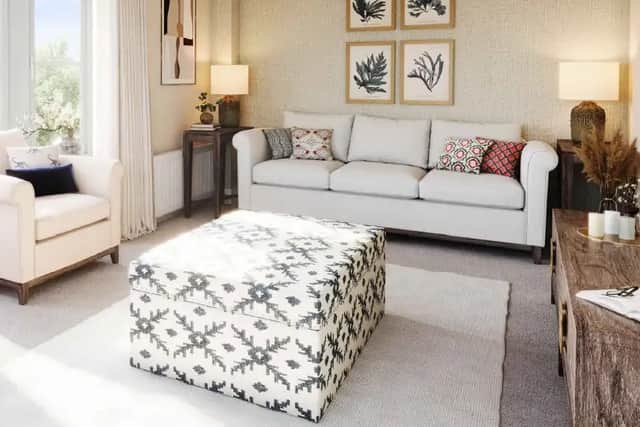 Every room is an ideal size for family living