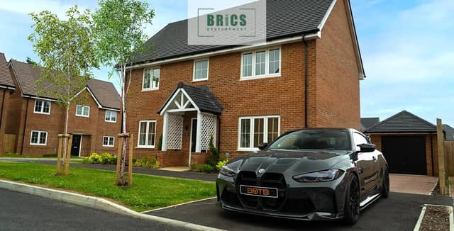 The Chichester house is brand new and ready to move into - it even comes with a free car