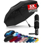 Tumella's umbrella comes with a lifetime warranty