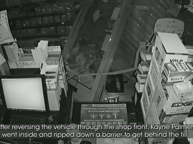 Serial thief ram-raided shop during burglary spree