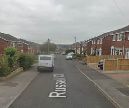 Russell Close in Heckmondwike.