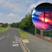 Armed officers were deployed to a Leeds neighbourhood last night after reports of a man chasing people with a weapon.