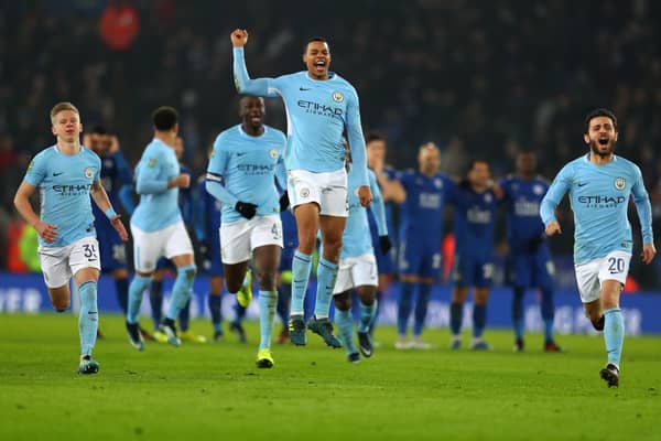 EXPEREINCE: For Leeds United-bound Lukas Nmecha, centre, for Manchester City.