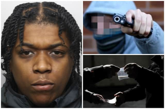 Lopes (pictured left) was caught selling deadly heroin and crack cocaine again, and also had a converted pistol hidden at his home.