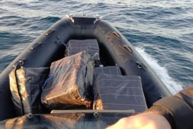 Picture of the cocaine taken from the phone of Edwin Yahir Tabora Baca.
