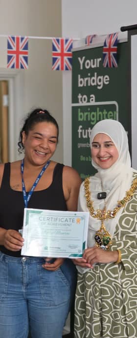 Certificates of achievement were handed out celebrating Green Bridge Community Housing’s first-ever Refugee Week event at its offices in Burngreave, Sheffield.