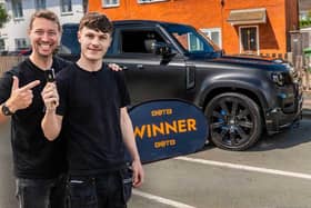 Ciaron Goldingay had just finished work when BOTB presenter Christian Williams turned up to hand him the keys to a new car
