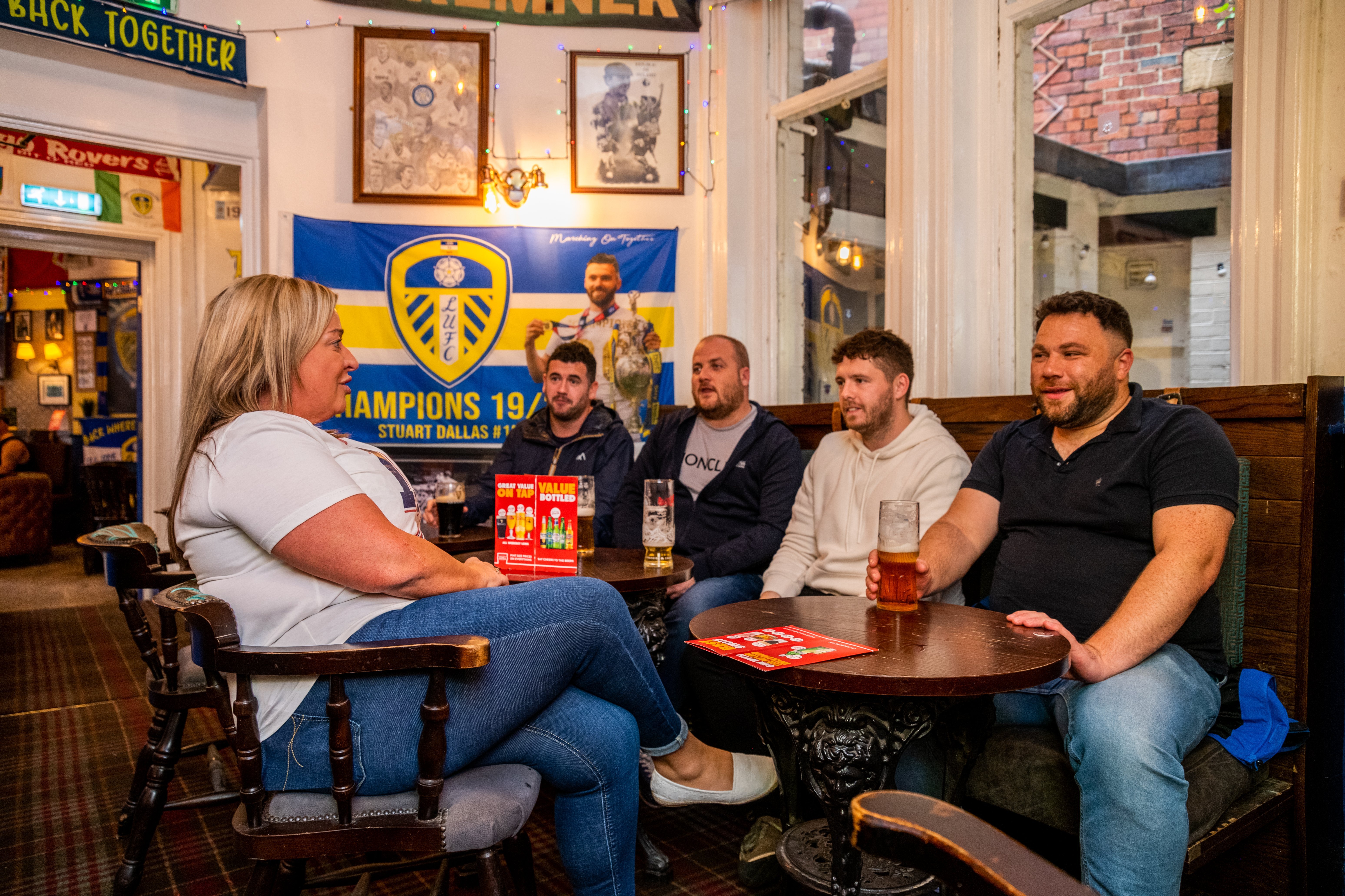 Inside Leeds United-themed pub named by residents among best in city