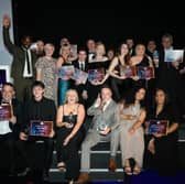 Winners from the LHVA Awards 2025, pictured on-stage during the ceremony at The Queens Hotel in Leeds city centre on June 26.