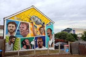 A new mural has gone up near Elland Road.