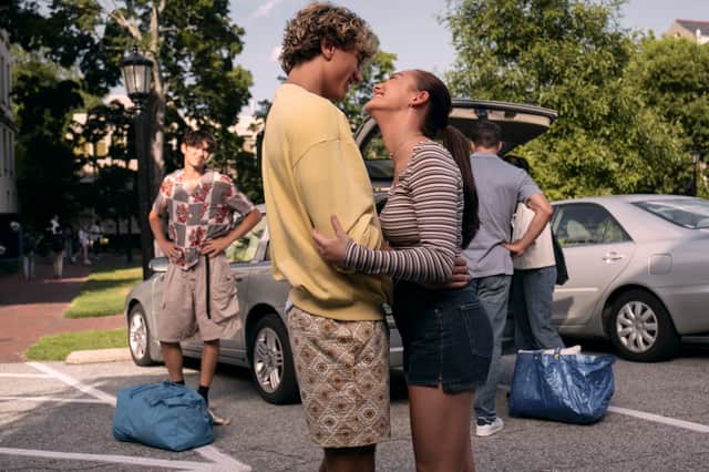 Steven (Sean Kaufman) , Jeremiah (Gavin Casalegno), and Belly (Lola Tung) in The Summer I Turned Pretty