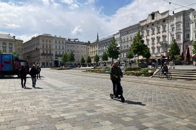 The Hauptplatz in Linz