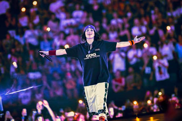 Ahead of her Manchester Co-op Live shows, what has Billie Eilish been performing and what have reviews been so far?