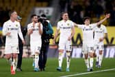 Luke Ayling and Dan James in action for Leeds United.