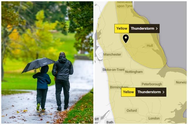 Leeds can expect some thundery showers this week, according to BBC Weather.