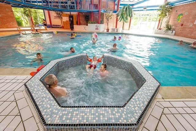 The holiday park has a swimming pool - and access is included