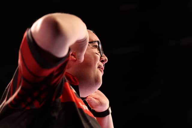 Stephen Bunting is in action at the World Matchplay darts on July 22