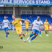 OUTING: For Whites striker Patrick Bamford, centre, but in the face of a Leeds United XI defeat at Hartlepool United.
