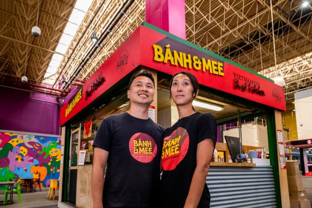 Mr Tang runs Kirkgate Market's Banh & Mee with his wife Mylinh Chiem.