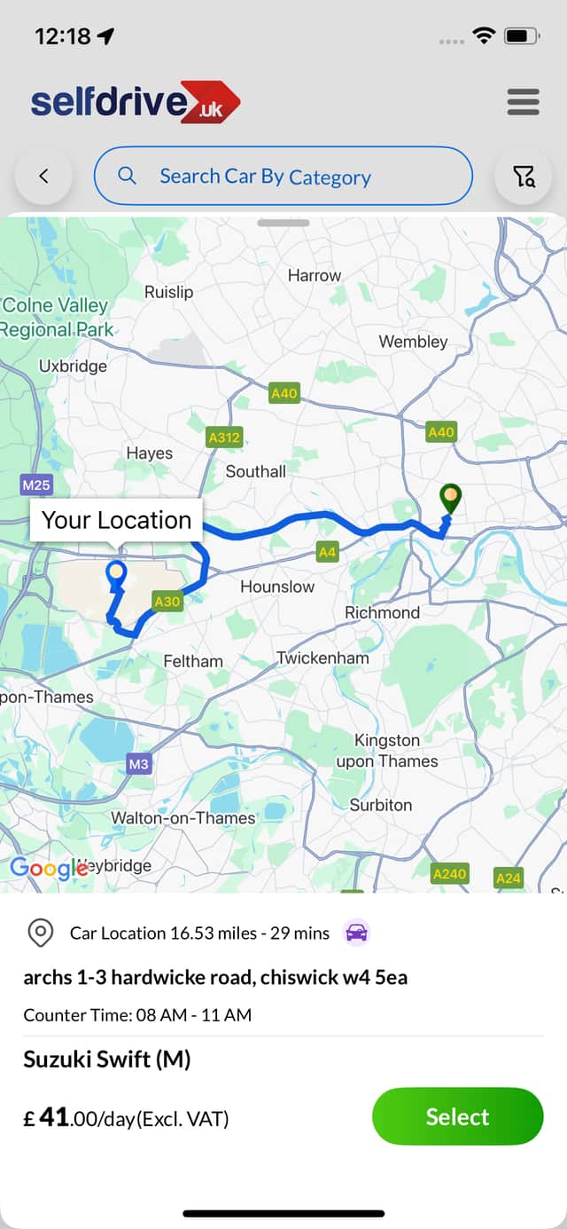 Using Selfdrive is like ordering takeaway - but instead, you can order any vehicle of your choosing.