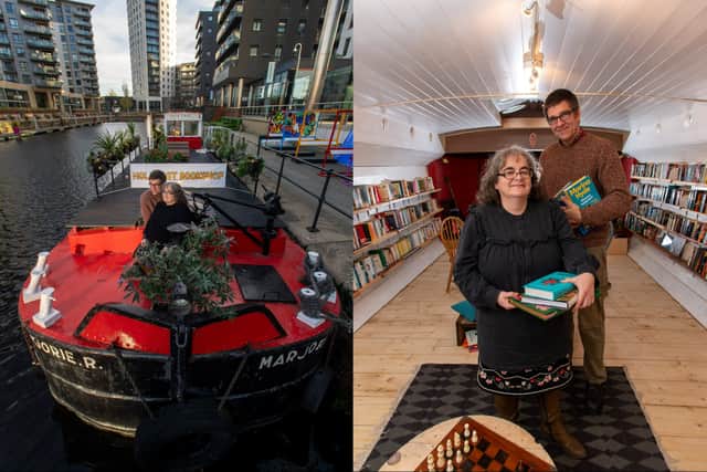 A once-derelict coal barge rescued from a scrapyard has been transformed into Hold Fast, of the country’s quirkiest independent bookshops.