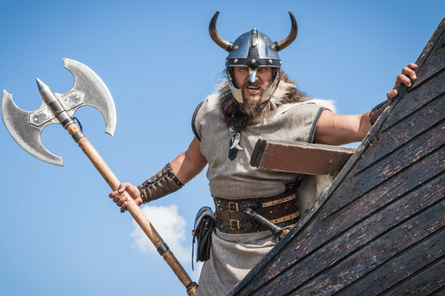 Think your family came over with the Normans? This fearsome Viking re-enactor is a reminder that many northern surnames trace back to Norse invaders.