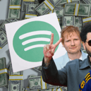 Who, over the last 10 years, has made 'bank' with the number of Spotify streams and estimated revenue made through the streaming platform?