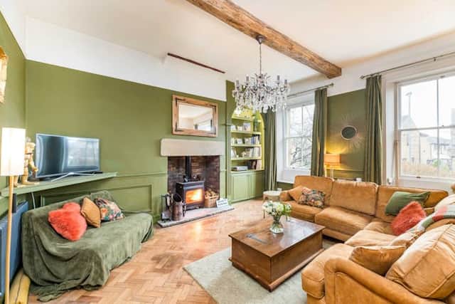 There are two elegant reception rooms