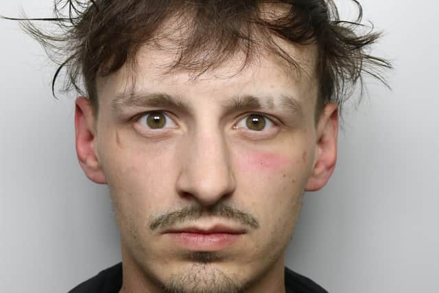 Bartlomiej Dolata, 29, is wanted over a robbery.