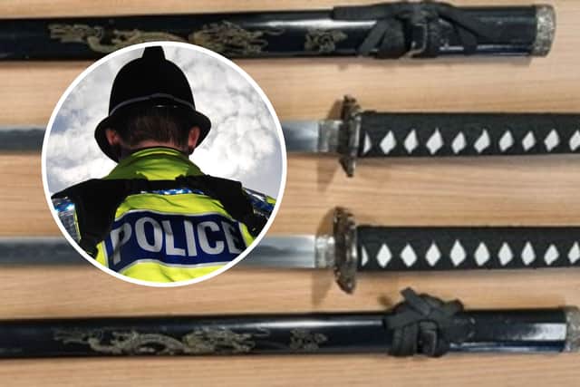 Dozens of banned 'ninja swords' were handed over to police in West Yorkshire during month-long amnesty.