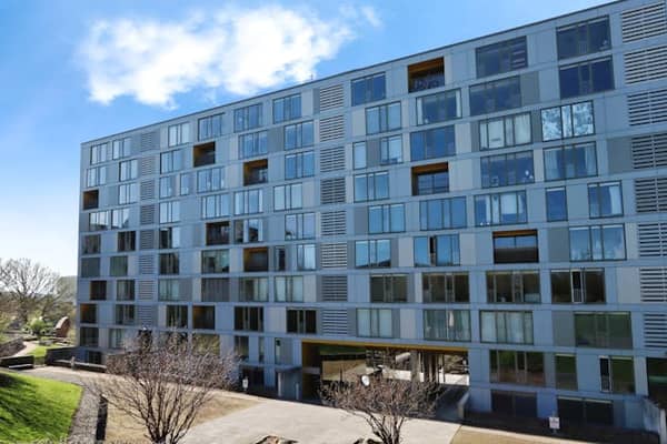 The apartment is in the smart Saxton development