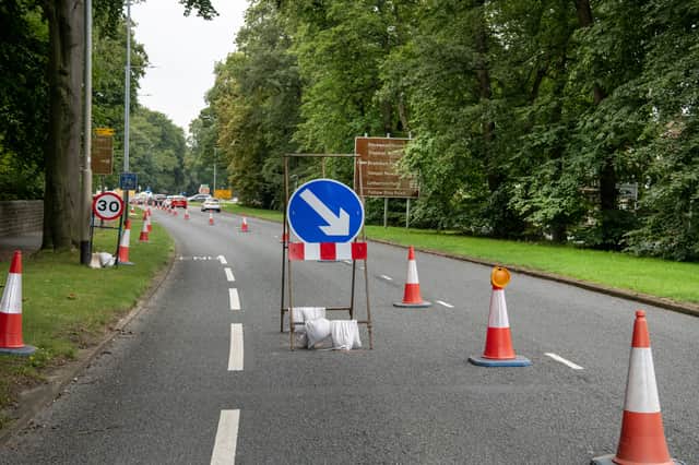 Construction work to improve safety at the Lawnswood roundabout junction got underway on Monday (August 11).