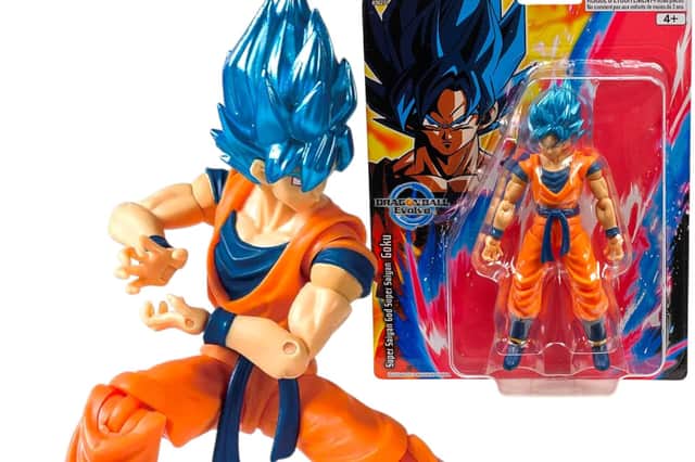 The Dragon Ball Evolve Blue Goku figure offers fully poseable action at a pocket-friendly price – a must-have for anime fans and collectors alike.