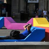 Temperatures hit as high as 32°C in parts of Leeds today as the city was struck by another heatwave.
